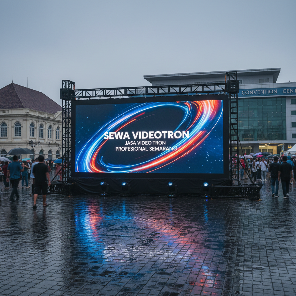 Videotron profesional di Semarang untuk acara panggung.